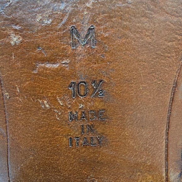 Vintage Bally Italy Dress Shoes Mens size 10.5 Burgundy Calfskin Leather Oxfords - Picture 7 of 11